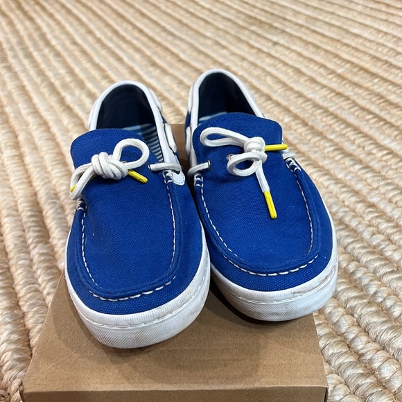 Cole Haan men canvas boat shoes 8M - Picture 2 of 12